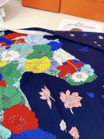 New Customers Only, Limit One. Thickened Double-sided Same Color New 💏 Top Hermes Lightweight Floral Clothing Large Triangular ywppv87c - Image 5