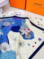 New Customers Only, Limit One. Thickened Double-sided Same Color New 💏 Top Hermes Lightweight Floral Clothing Large Triangular 6jlrjopl - Image 6