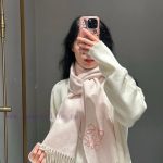 New Customers Only, Limit One. LOEWE's Hottest Scarf Double-sided Wool Scarf Embellished With Two Tone Checkered Anagram Patte 8zsmui7t