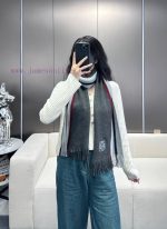 New Customers Only, Limit One. New Unisex Design 100% Pure Wool LOEWE High-end Cashmere Knitted Scarf Can Be Formal Or Casual 3zqicqe7