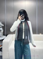 New Customers Only, Limit One. New Unisex Design 100% Pure Wool LOEWE High-end Cashmere Knitted Scarf Can Be Formal Or Casual 3zqicqe7 - Image 2