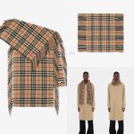 New Customers Only, Limit One. B Home 𝐁𝐮𝐫𝐛𝐞𝐫𝐫𝐲 "plaid Tassel Scarf" | Jin Jing Same Style𝐒𝐢𝐳𝐞 155x30cm 100% WoolFashionable An hzuqlit3