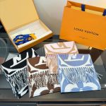 New Customers Only, Limit One. This Year's Hottest Pink And White Scarf Is The LV Essential Scarf Which Focuses On Big Element pd36q1yu - Image 3