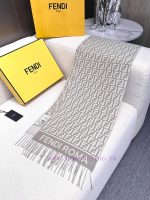 New Customers Only, Limit One. FEN/DIFF Logo Wool Fringe Long Scarf Official Website Updated Synchronously Blended Jacquard We ycbk11ul - Image 6