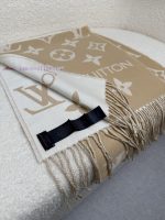 New Customers Only, Limit One. Louis Vuitton's New Color ❗ New Product With Louis Vuitton Logo - Double Sided Wool Scarf 180 * qui23xyx - Image 9