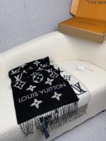 New Customers Only, Limit One. Louis Vuitton's New Color ❗ New Product With Louis Vuitton Logo - Double Sided Wool Scarf 180 * h56xwaz7 - Image 8