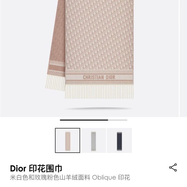 New Customers Only, Limit One. Dior Super Recommendation ️ Do Letter Double-sided Tassel Long Scarf With One Side Of The Flowe 3dxxsk4a