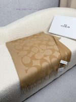 New Customers Only, Limit One. The Classic C Logo Double-sided Shawl Of Coach By Coach Is Also So Beautiful Not Only In Terms bx0bh7fx - Image 5