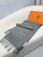New Customers Only, Limit One. Hermes Double-sided Wool Scarf Feels Like I Won't Love It Anymore. There Are A Total Of 7 Color jrnioeo7 - Image 6