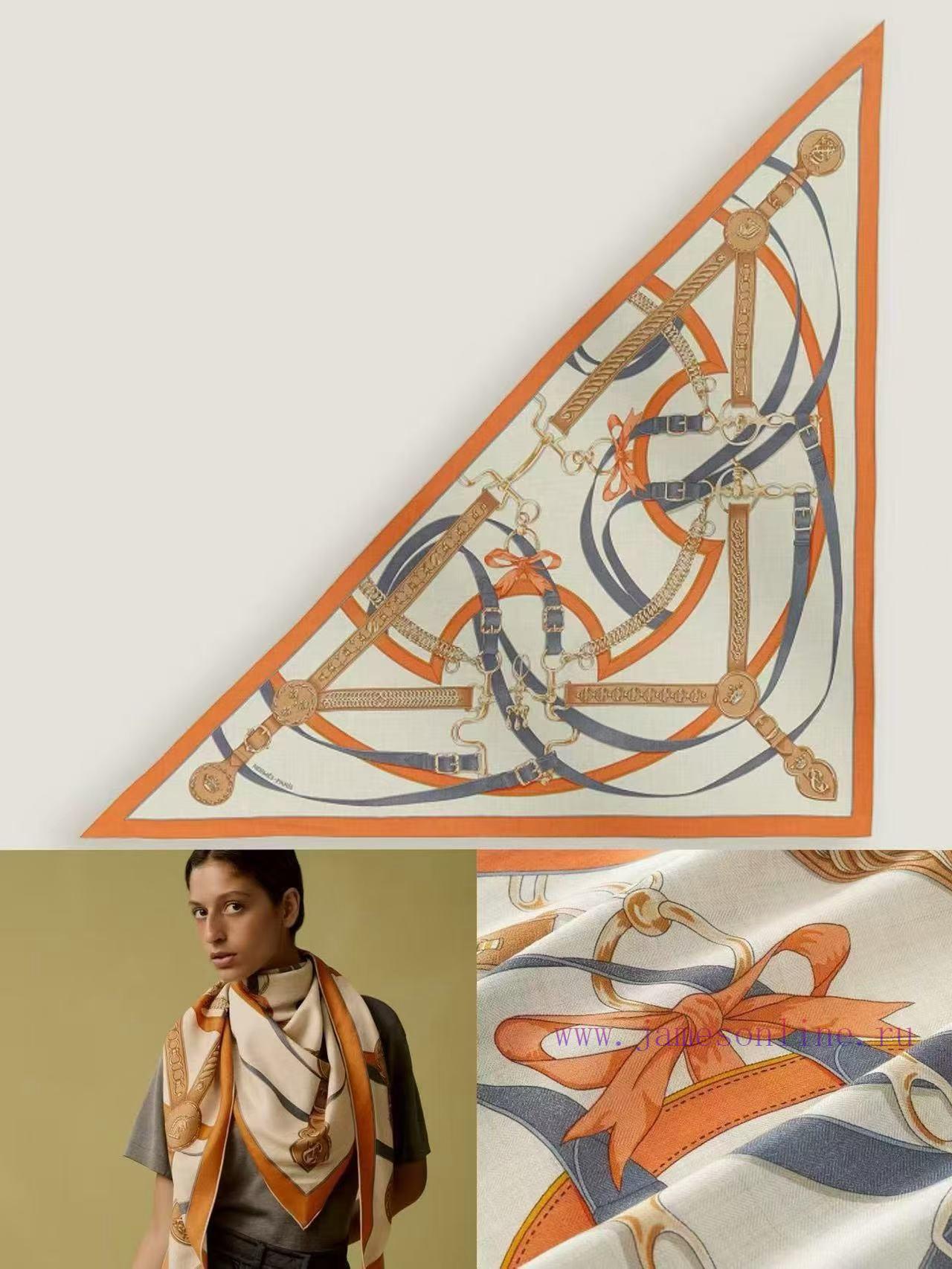 4ykg2qaxdnl.jpg New Customers Only, Limit One. High Quality Updates ❤️ Hermes | (Morning Stroll) Big Triangle Scarf|Handmade Rolled Edge Cash i3ewzf8b - Image 1