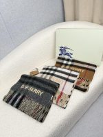 New Customers Only, Limit One. B's Color Blocked Plaid Scarf Has A Contrasting Plaid Fabric And Wool Size Of 30 * 168. It Is A znjqvx3t - Image 3