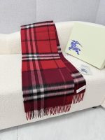 New Customers Only, Limit One. B's New Warhorse Color Blocked Plaid Wool Scarf Has A Contrasting Plaid Size Of 30 * 168 Which bnbxf8rs - Image 5