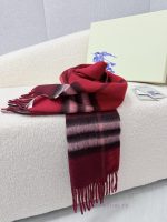 New Customers Only, Limit One. B's New Warhorse Color Blocked Plaid Wool Scarf Has A Contrasting Plaid Size Of 30 * 168 Which bnbxf8rs - Image 8