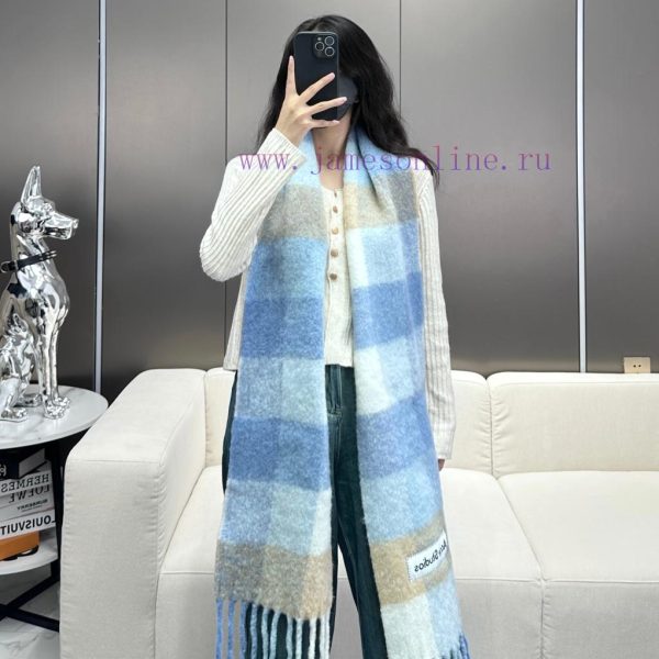 New Customers Only, Limit One. Hot Selling Product Arrives ACNE New Alpaca Wool ➕ Mahe Hair Rainbow Scarf Stockholm's Warm Col x3qjiqtw