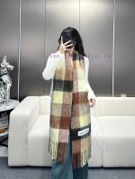 New Customers Only, Limit One. Hot Selling Product Arrives ACNE New Alpaca Wool ➕ Mahe Hair Rainbow Scarf Stockholm's Warm Col 4x6zqk64