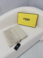 New Customers Only, Limit One. Family F's High Gram Weight - Double-sided F Laohua Scarf Is Usually Thick And Grey. Fendi's Ho keibdv7f - Image 3