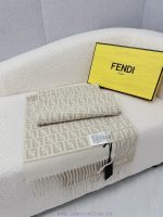 New Customers Only, Limit One. Family F's High Gram Weight - Double-sided F Laohua Scarf Is Usually Thick And Grey. Fendi's Ho keibdv7f - Image 8
