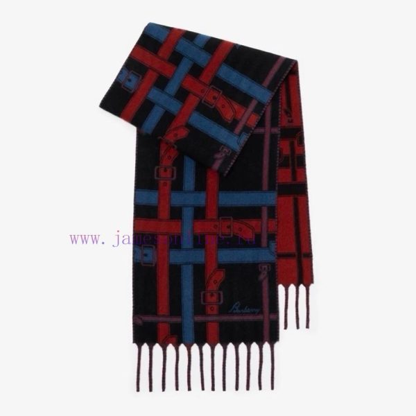 New Customers Only, Limit One. Burberry ScarfDouble Sided Wool Scarf Double-sided Dual-use Design Decorated With Burberry Stri dtslrhwa