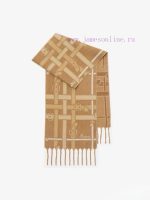 New Customers Only, Limit One. Burberry ScarfDouble Sided Wool Scarf Double-sided Dual-use Design Decorated With Burberry Stri dngtdce8 - Image 2