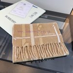 New Customers Only, Limit One. Burberry ScarfDouble Sided Wool Scarf Double-sided Dual-use Design Decorated With Burberry Stri dngtdce8 - Image 7