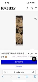 New Customers Only, Limit One. The Burberry Warrior Knight Double-sided Shawl With Various Beautiful Designs Is Hailed As Burb i3jo476b - Image 2