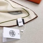 New Customers Only, Limit One. High Quality Updates ❤️  Hermes | (Morning Stroll) Big Triangle Scarf|Handmade Rolled Edge Cash apksf5sj - Image 9