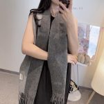 New Customers Only, Limit One. HERMFS Hermes Paris Fashion Show Double-sided Wool Scarf Feels Like Delicate Fluff All Over The cles95g2