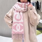 New Customers Only, Limit One. Chanel 25k Letter Big Logo Scarf | Autumn And Winter Rocket Piece 💯Dazzling Bold Block Letter J 7xu2a5k9