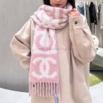 New Customers Only, Limit One. Chanel 25k Letter Big Logo Scarf | Autumn And Winter Rocket Piece 💯Dazzling Bold Block Letter J 7xu2a5k9 - Image 2
