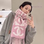 New Customers Only, Limit One. Chanel 25k Letter Big Logo Scarf | Autumn And Winter Rocket Piece 💯Dazzling Bold Block Letter J 7xu2a5k9 - Image 3