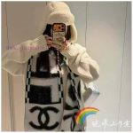 New Customers Only, Limit One. Chanel 25k Letter Big Logo Scarf | Autumn And Winter Rocket Piece 💯Dazzling Bold Block Letter J gkjqhzwz