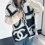 New Customers Only, Limit One. Chanel 25k Letter Big Logo Scarf | Autumn And Winter Rocket Piece 💯Dazzling Bold Block Letter J gkjqhzwz - Image 5