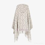 New Customers Only, Limit One. Fendi Limited Edition Hooded Cape Shawl Made Of Heavyweight Pure Cashmere. This FF Cape Is Fend a4p5czdu - Image 8