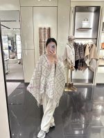 New Customers Only, Limit One. Fendi Limited Edition Hooded Cape Shawl Made Of Heavyweight Pure Cashmere. This FF Cape Is Fend a4p5czdu - Image 9