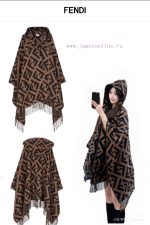 New Customers Only, Limit One. Fendi Limited Edition Hooded Cape Shawl Made Of Heavyweight Pure Cashmere. This FF Cape Is Fend 346njxsf