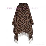 New Customers Only, Limit One. Fendi Limited Edition Hooded Cape Shawl Made Of Heavyweight Pure Cashmere. This FF Cape Is Fend 346njxsf - Image 4