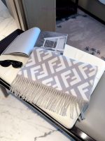 New Customers Only, Limit One. High Quality Fendi New Style Women's Double-sided Jacquard Scarf Fendi Has Changed The Old Flow 8f5uth9f - Image 4
