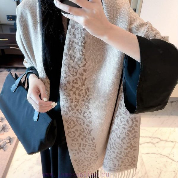 New Customers Only, Limit One. LV2026 New Flower Aged Double Sided Cashmere Scarf ✨ Double Sided Thickening Can Be Draped Or W d5sn2wow
