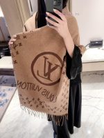 New Customers Only, Limit One. LV2026 New Double-sided Cashmere Scarf ✨ Double Sided Thickened Dark Pattern Can Be Draped Or S haqvn0n8 - Image 2