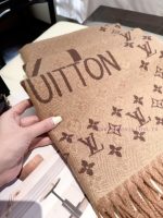New Customers Only, Limit One. LV2026 New Double-sided Cashmere Scarf ✨ Double Sided Thickened Dark Pattern Can Be Draped Or S haqvn0n8 - Image 5