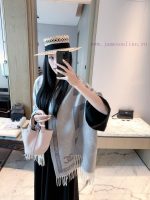 New Customers Only, Limit One. Chanel 2026 New Double Sided Cashmere Scarf | Thickened Version That Can Be Draped Or Wrapped W a65czybp
