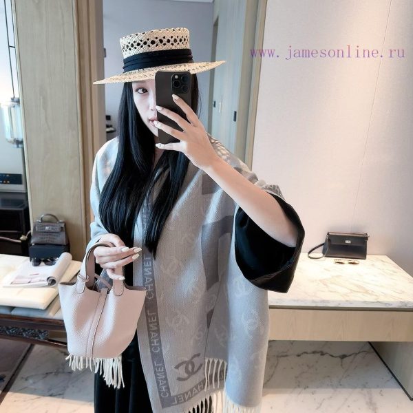 New Customers Only, Limit One. Chanel 2026 New Double Sided Cashmere Scarf | Thickened Version That Can Be Draped Or Wrapped W a65czybp