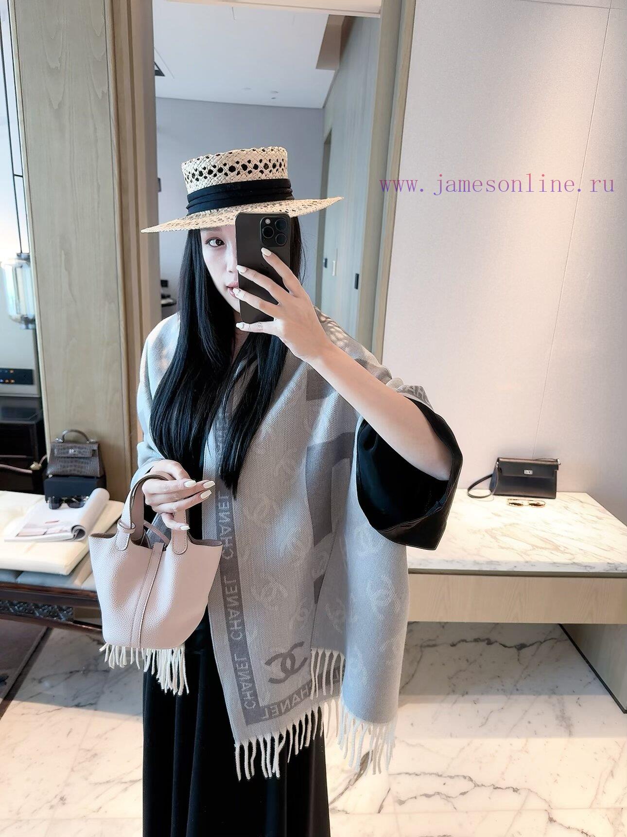 fcvst0mp5kz.jpg New Customers Only, Limit One. Chanel 2026 New Double Sided Cashmere Scarf | Thickened Version That Can Be Draped Or Wrapped W a65czybp - Image 1