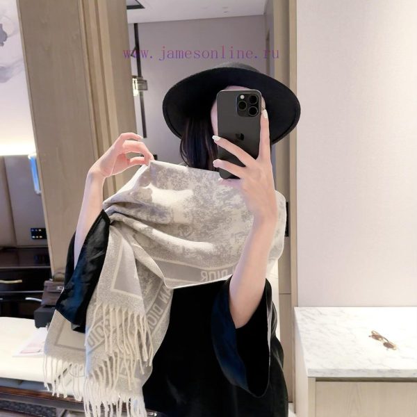 New Customers Only, Limit One. 🔥 Dior 2026 New Cashmere ScarfThick Cashmere Fabric Soft And Skin Friendly For WarmthVintage Ju 1z2fcn24