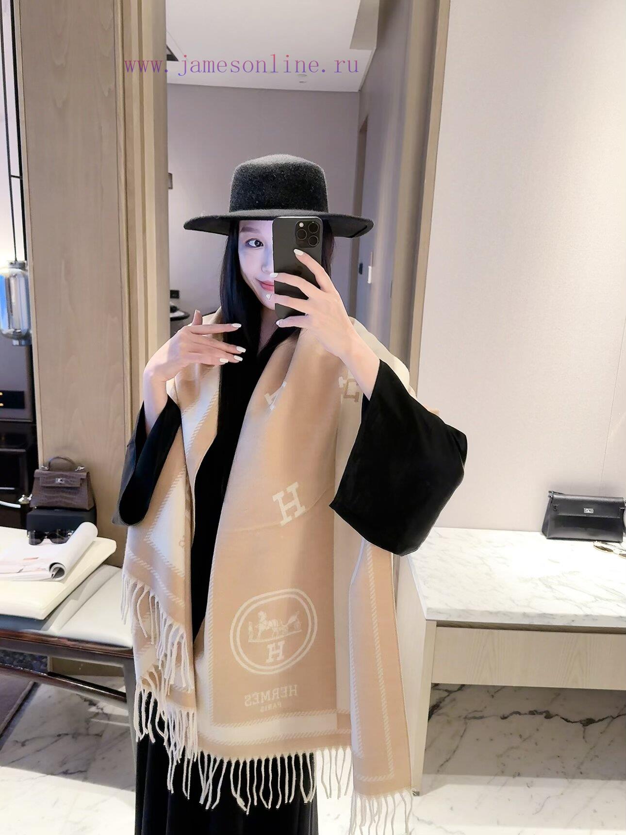 5k0rqaeeyfg.jpg New Customers Only, Limit One. Hermes 2026 New Cashmere Scarf | Thick Cashmere Can Be Draped Or Wrapped And The H-shaped Detai 21spb2nv - Image 1