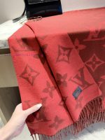 New Customers Only, Limit One. LV2026 New Vintage Cashmere Scarf | Thick Cashmere Can Be Draped Or Wrapped With Exquisite Deta mgimikbg - Image 10