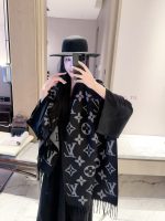 New Customers Only, Limit One. LV2026 New Vintage Cashmere Scarf | Thick Cashmere Can Be Draped Or Wrapped With Exquisite Deta zd3llgw4 - Image 6