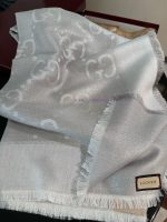 New Customers Only, Limit One. GG Gucci Gold Thread Jacquard Shawl 140 Square Scarf Extremely Dazzling A Must-have For Goddess nko8smxg - Image 6