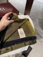 New Customers Only, Limit One. GG Gucci Gold Thread Jacquard Shawl 140 Square Scarf Extremely Dazzling A Must-have For Goddess fwknt069 - Image 4