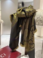 New Customers Only, Limit One. GG Gucci Gold Thread Jacquard Shawl 140 Square Scarf Extremely Dazzling A Must-have For Goddess fwknt069 - Image 8